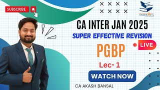 PGBP LECTURE 1  LIVE FREE BATCH quotARJUNquot  Income Tax  CA CSCMA Inter [upl. by Mathe]