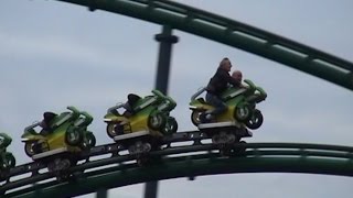 Booster Bike Launched Coaster  Toverland Netherlands [upl. by Ygiaf]