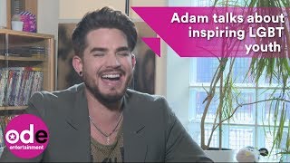 Adam Lambert talks about inspiring LGBT youth while in London [upl. by Kinsler]