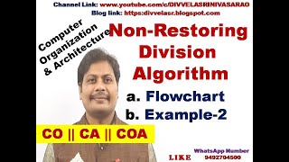 Division Algorithm  NonRestoring Division Algorithm  Flowchart  Example  CO  CA  COA [upl. by Harcourt66]