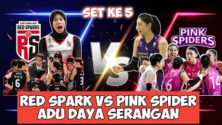 FULL SET KE 5 RED SPARK VS PINK SPIDER SERU ABIS redsparks volikorea megawati [upl. by Thilda373]