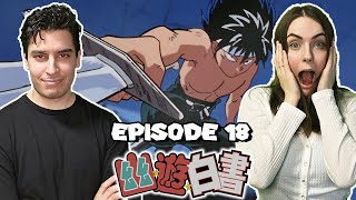 HIEI VS SEIRYU Yu Yu Hakusho REACTION  Episode 18 [upl. by Tenaj]