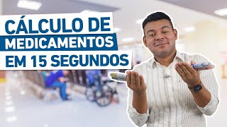 COMO FAZER CÁLCULO DE MEDICAMENTOS EM 15 SEGUNDOS  Concurso Público [upl. by Tail]