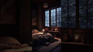 ❄️Slept in a cozy room during blizzard  Relaxing nature sounds for sleep stress relief meditation [upl. by Wilbert22]