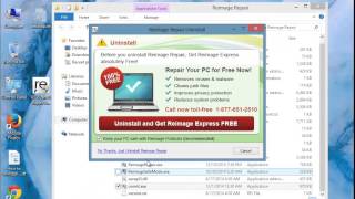 How to Remove Reimage Repair 1801 on Windows 8 [upl. by Arualana]