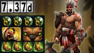 Beastmaster  Has Own Army Full Match Gameplay Dota 2 737d [upl. by Einiar]