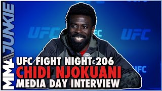 Chidi Njokuani Alex Pereira fight would be dope in UFC  UFCVegas55 media day [upl. by Svend]