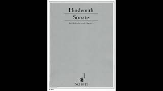 Hindemith Sonata 1st Mov with click quotKaraoke  Accompanimentquot [upl. by Haym]