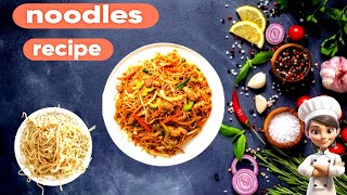 ghar per chaumin kaise banate hain  dinner recipe veg  how to make restaurant style noodles [upl. by Etnecniv580]