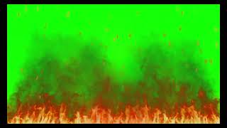 Realistic Fire Effects  Green Screen footage HD 1080p  Green Screen Fire Footage [upl. by Ondine]