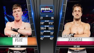 Dylan Tuke vs Jakub Kaszuba  PFL Paris Full Fight [upl. by Kcirdaed719]