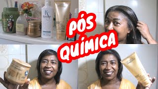 PÓS QUIMICA Cuidados com cabelo alisado 4c [upl. by Obidiah]