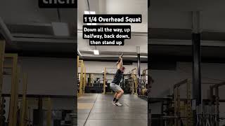 1 amp14 Overhead Squats Used for building confidence and stability for the snatch [upl. by Goldi]