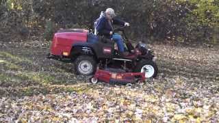 New Groundsmaster 360 with 100quot Deck amp Leaf Mulching Kit [upl. by Odlamur992]