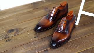 Brown Patina Oxford Shoes  Sophisticated Footwear for Formal Affairs [upl. by Ruthann653]