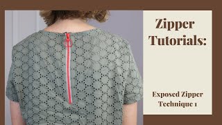 Zipper Tutorials Exposed Zipper Technique 1 [upl. by Nauhs337]