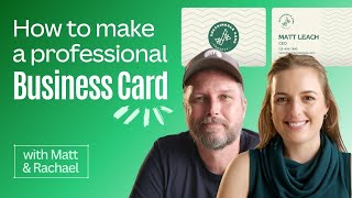 Make a Lasting Impression Learn How to Design a Professional Business Card with Canva [upl. by Hite291]