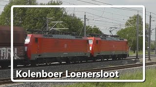 2x BR189 met kolentrein langs Loenersloot [upl. by Vanni753]