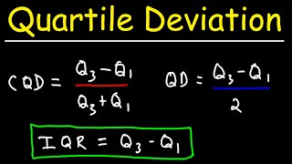 How To Calculate the Coefficient of Quartile Deviation  Statistics [upl. by Webb932]