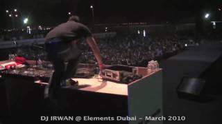 Elements Dubai  DJ Irwan doing some crazy scratching [upl. by Asetal]