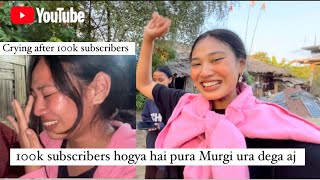 100k subscribers hogya sub Murgi ura dega  Arunachal Pradesh village lifestyle vlog 🇮🇳 [upl. by Nesrac]