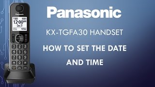 Panasonic  Telephones  Function  How to set the date and time Models listed in Description [upl. by Naoh]