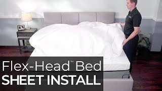 FlexHead® Sheet Installation  Personal Comfort Number Bed [upl. by Anirdnajela181]