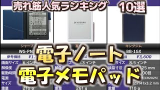 電子ノート・電子メモパッド 売れ筋人気おすすめランキング10選【2024年】【デジタルメモデジタルノート電子パッド】 [upl. by Nodnrb]