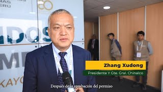 Zhang Xudong gerente de Chinalco Perú informó sobre los avances de la ampliación Toromocho [upl. by Toscano]