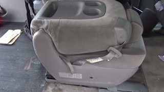 How to removeinstall Toyota Sienna middle child seat model 20042010 [upl. by Oigaib]