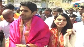 Majili Movie Team Visits Tirumala Tirupati  Naga Chaitanya  Samantha Akkineni  NTV Entertainment [upl. by Nide]