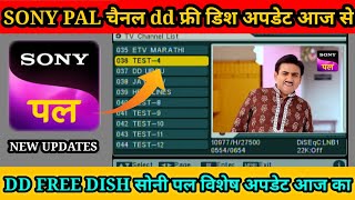 Sony pal channel on dd free dish update  Sony Pal channel Kaise add Karen free Dish per  sony pal [upl. by Bodi]