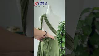 How to wear a convertible infinity dress tutorialsInfinityDresscom bridesmaiddress infinitydress [upl. by Shalom]