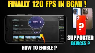 ✅ bgmi 120 fps supported devices list bgmi 120 fps not showing bgmi 35 update 120 fps not showing [upl. by Lerner]