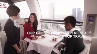 Air France La Premiere suite aboard Singapore Flyer [upl. by Auqinehs]