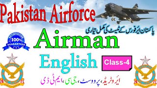 PAF AirmanAerotradePFampDGCProvostMTDGDP English Test Preparation Class4 Ajective McqsEduSmart [upl. by Zebapda]