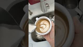 POV Latte art practice at home [upl. by Kilroy]