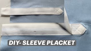 professional sleeve placket tutorial video [upl. by Eenhpad]