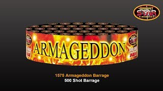 Bright Star Fireworks  1575 Armageddon 500 Shot Barrage [upl. by Houser]