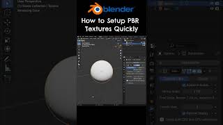 How To Add PBR Textures Quickly in Blender blender3d blendertutorial [upl. by Desi]