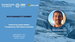 Enhancing Carbon Market Transparency with Hedera Guardian  Sustainability Summit [upl. by Linetta]