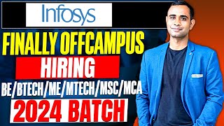 🔥INFOSYS Biggest OffCampus Hiring Started  BEBTECHMEMTECHMSCMCA🔥 [upl. by Pryce]