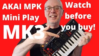 The New AKAI MPK Mini Play Mk3 Watch before you buy MIDI Keyboard akai [upl. by Cirdes150]