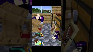 trickshot anthropomorphic minecraft shorts minecraft animationmemes [upl. by Britni]