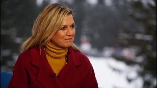 CNBC UNSGSA Queen Máxima and Tania Bryer Interview at Davos 2023 [upl. by Alyse]