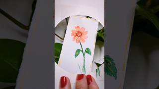 🌼 Mini Watercolor Flower 🌼 art painting easy youtubeshorts [upl. by Cicely696]