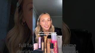 brand decides how many pumps  grwmmakeup makeupchallenge makeup makeupproducts shortsfeed [upl. by Ahselet612]