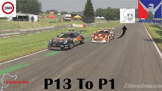 CRAZY OVERTAKE GALORE ON 1ST LAP PORSCHE 911 GT3 CUP [upl. by Neelrak559]