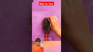 Hairbrush cleaning hack shorts viral trending youtubeshorts vector ytshorts lifehack [upl. by Annawit]