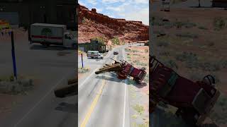 Realistic Highway Car Crashes 65  BeamNGdrive [upl. by Muslim]